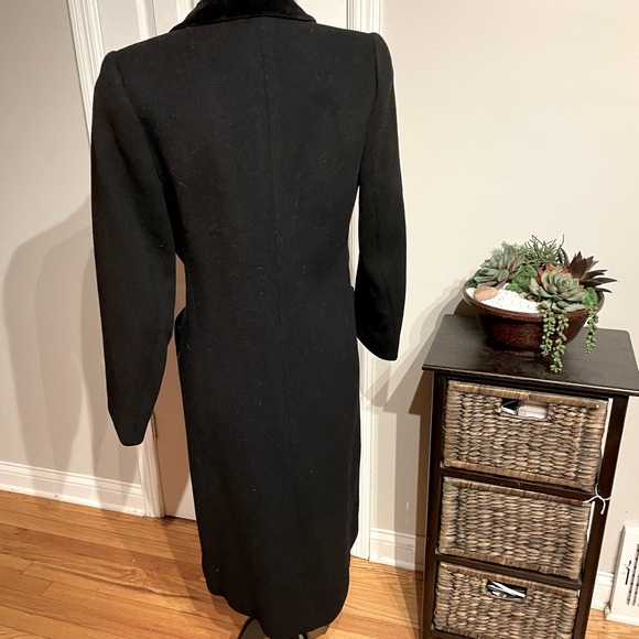 Cuddle NY Vintage Wool Velvet Tuxedo Wrap Bodice Pencil Straight Formal Evening - Picture 3 of 5